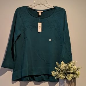 NWT Embroidered Loft Sweater